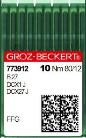 Голки для оверлока GROZ-BECKERT B27/DC*27 № 65 FFG (уп.10шт.)