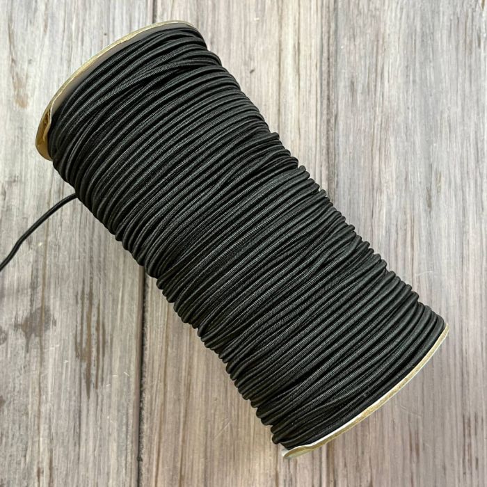Шнур-гумка Чорна 2.5 мм (100 м)