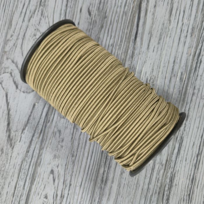 Шнур гумка 3 мм Койот (100 м)